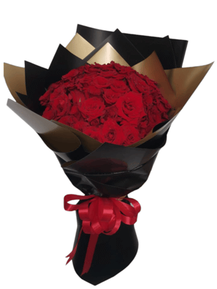 Bunch 50 roses-b